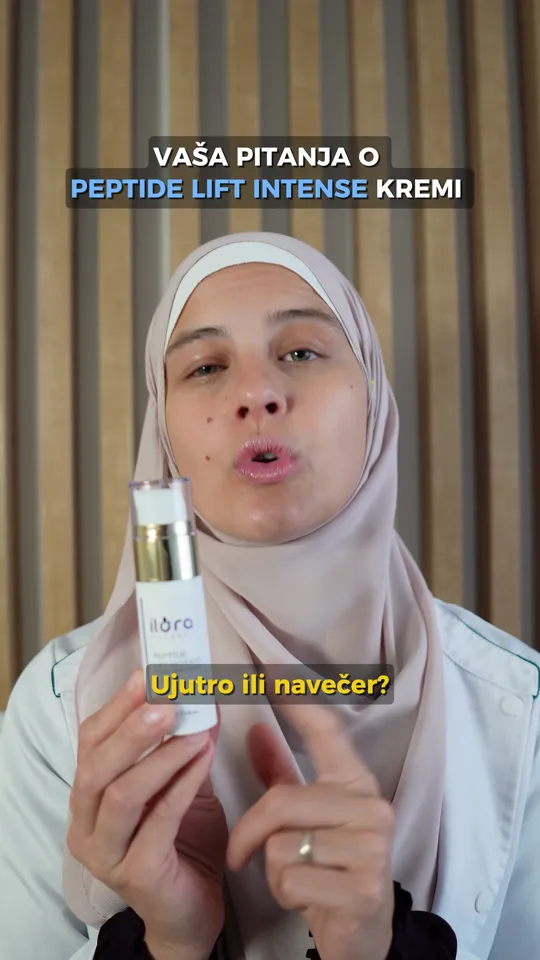 Belma odgovara na pitanja o PEPTIDE LIFT INTENSE kremi